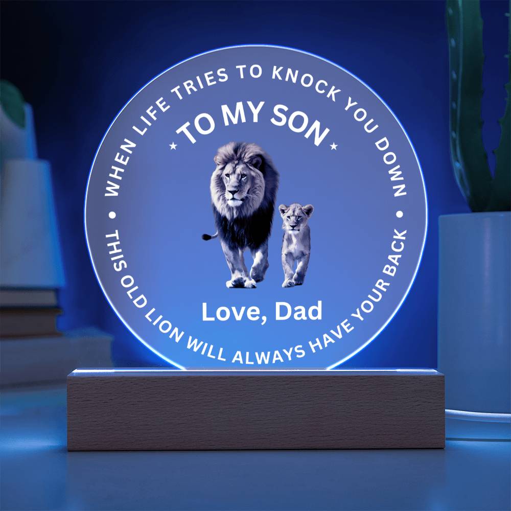 To My Son - Acrylic Plaque Gift - SO3120