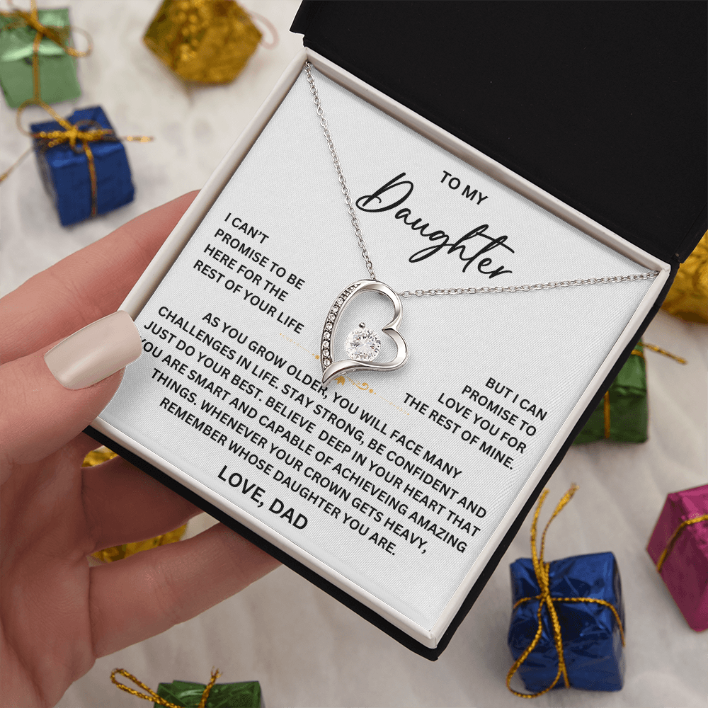 To my Daughter - From Dad - Forever Love Necklace - SR#0225