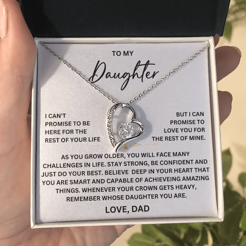 To my Daughter - From Dad - Forever Love Necklace - SR#0225