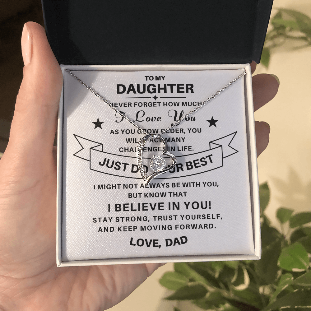 To My Daughter / From Dad Necklace Gift SS#0603
