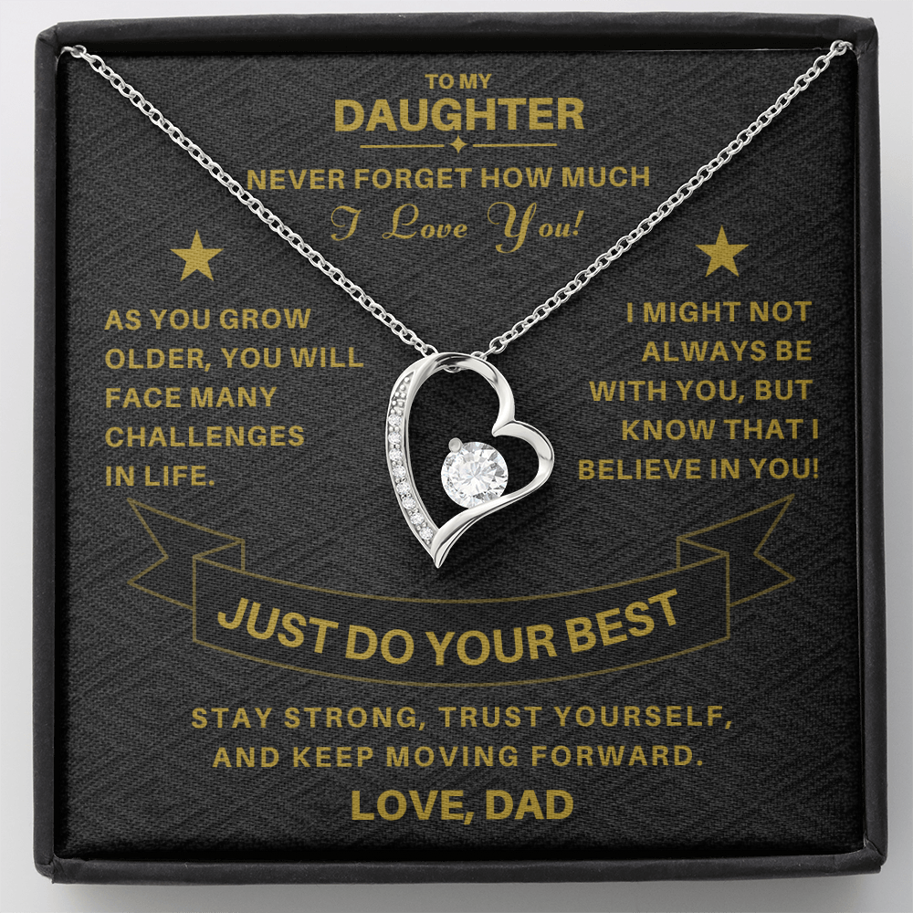 To My Daughter / From Dad Luxury Necklace Gift SS#1103