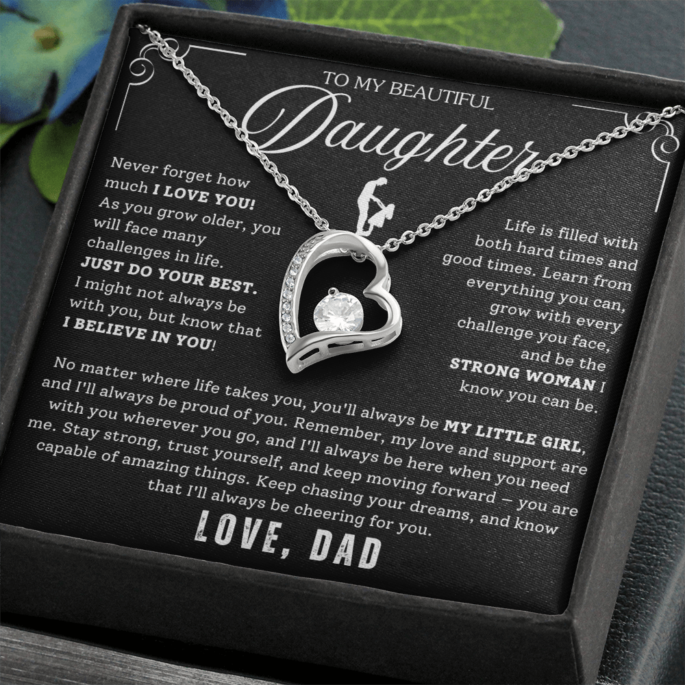 To My Daughter - From Dad - Luxury Gift Necklace SS#22