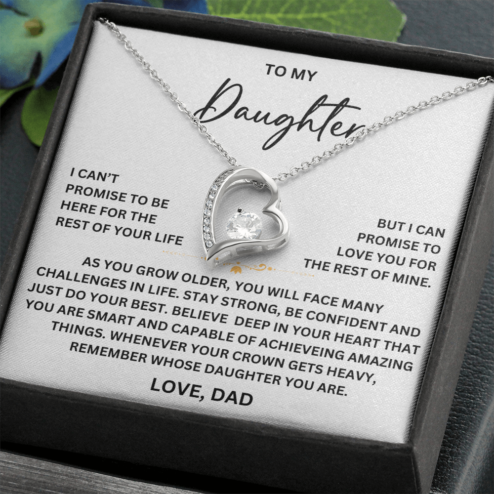 To my Daughter - From Dad - Forever Love Necklace - SR#0225