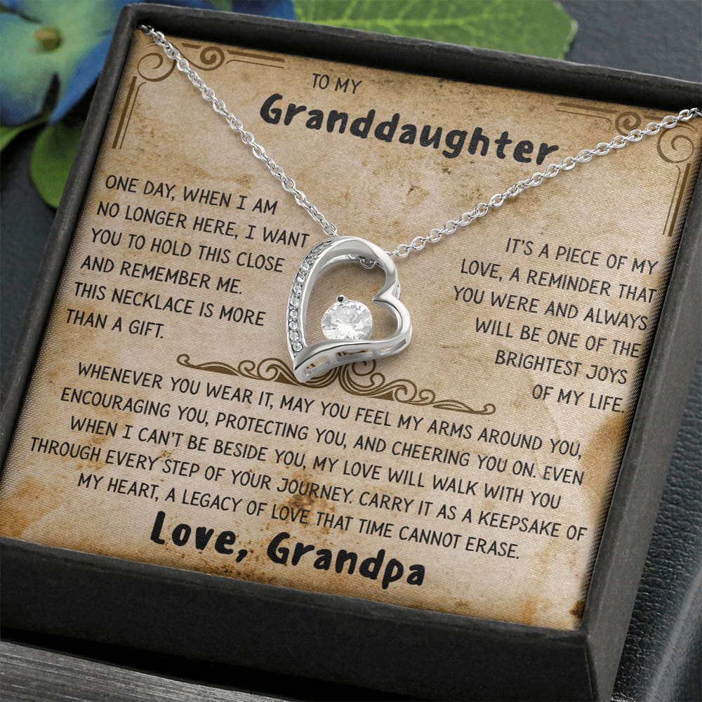 Grandpa's Keepsake Necklace for Granddaughter