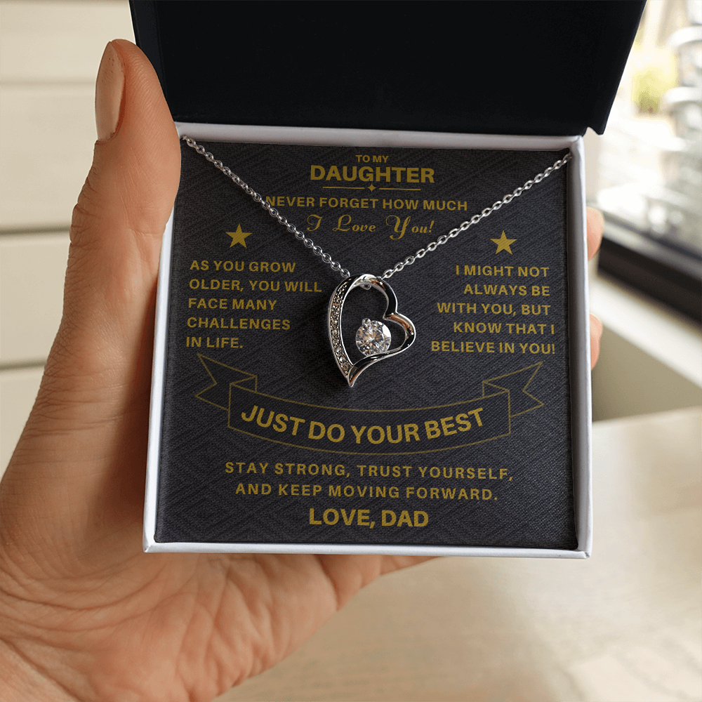To My Daughter / From Dad Luxury Necklace Gift SS#1103