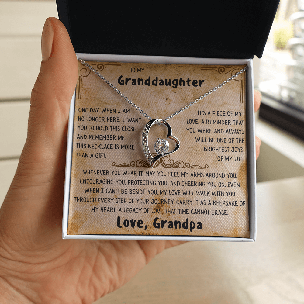Grandpa's Keepsake Necklace for Granddaughter