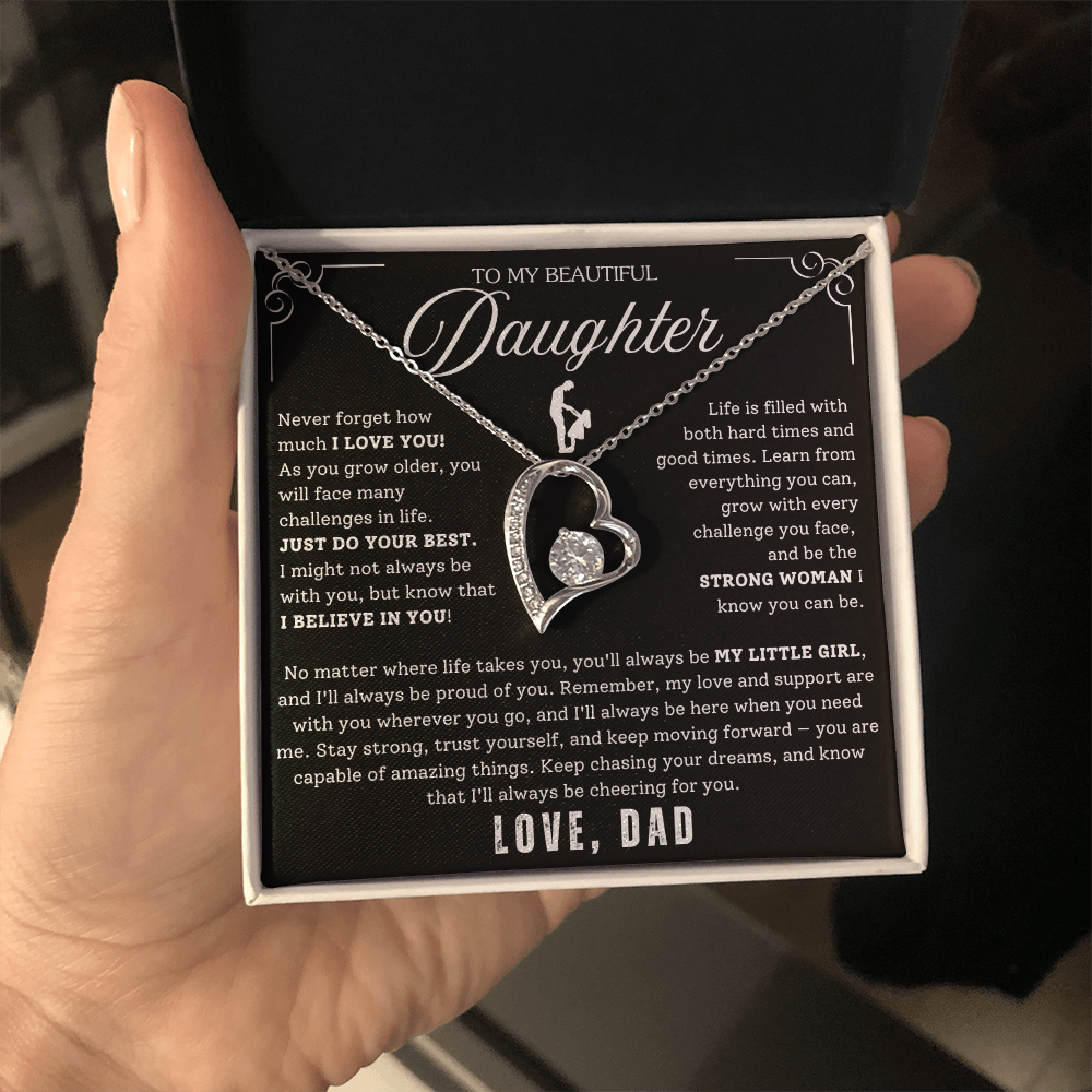 To My Daughter - From Dad - Luxury Gift Necklace SS#22