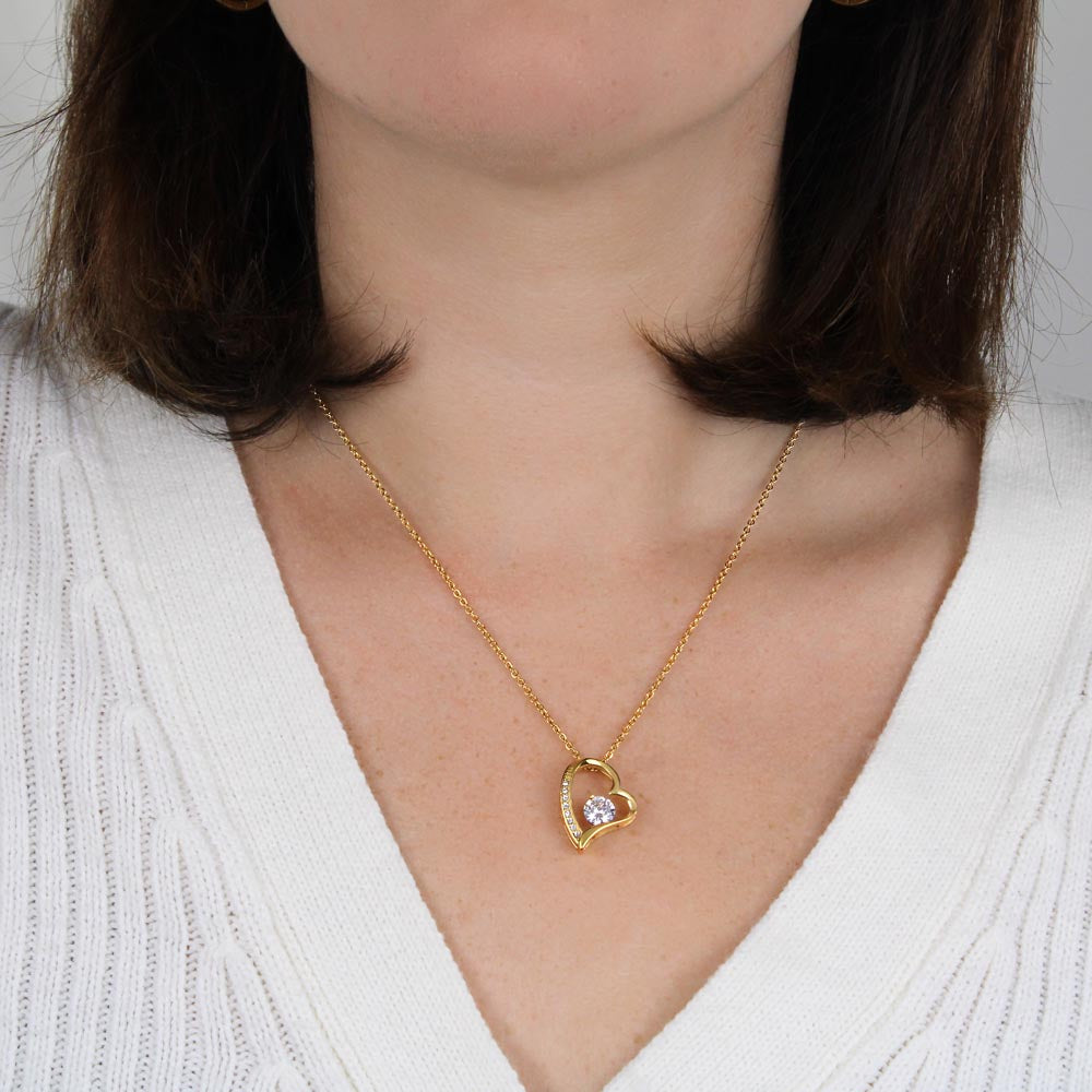 To My Wife - Missing Heart Piece Forever Love Necklace