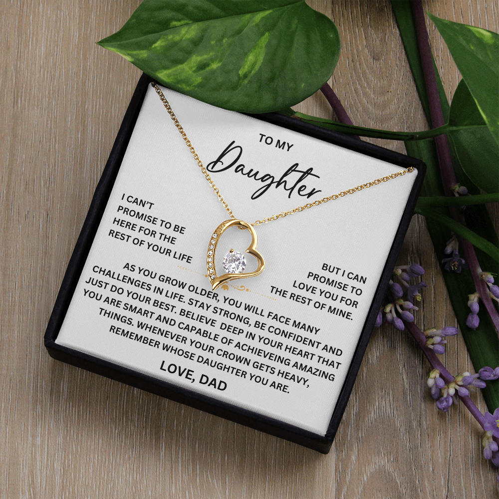 To my Daughter - From Dad - Forever Love Necklace - SR#0225