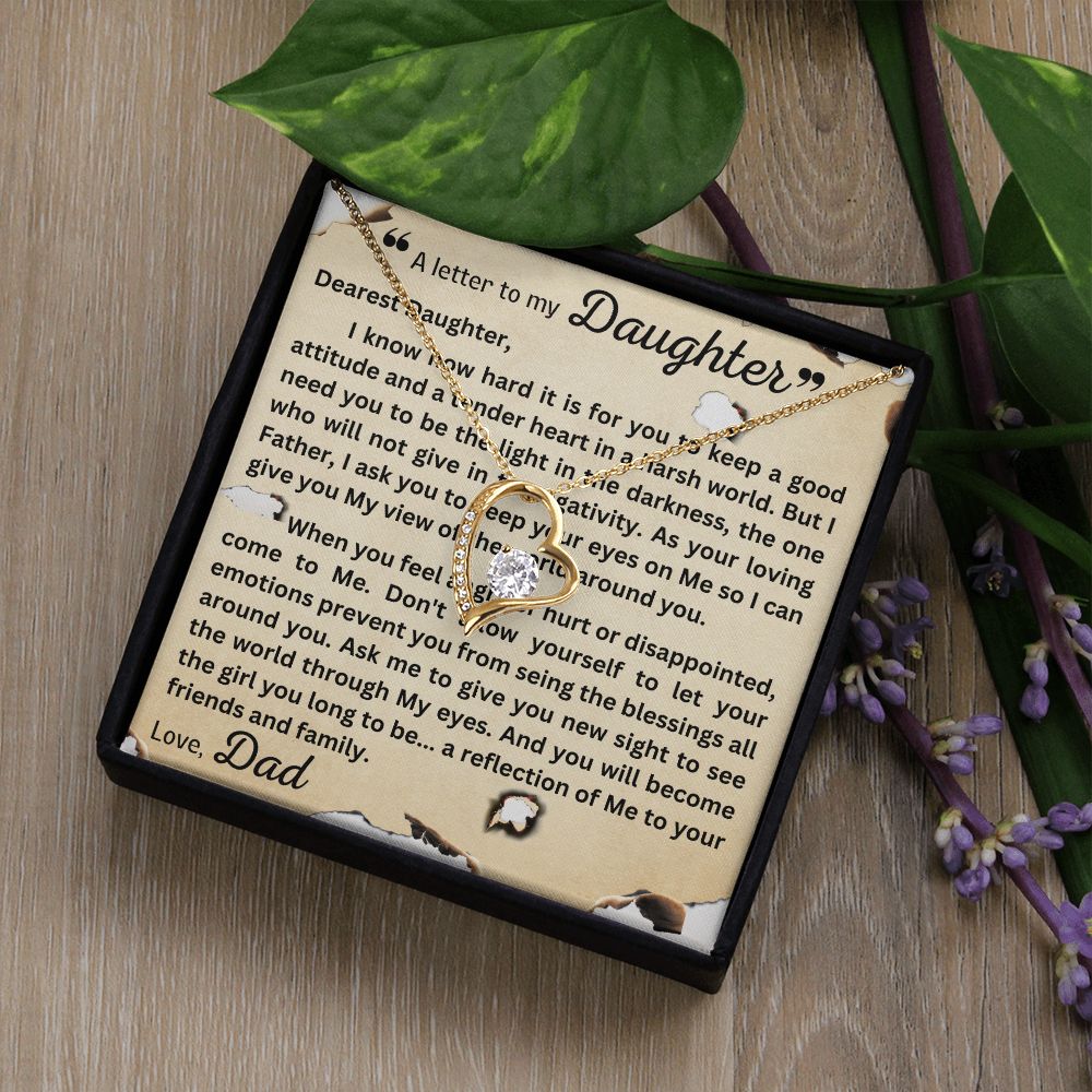 Forever Love Necklace - Letter to Daughter