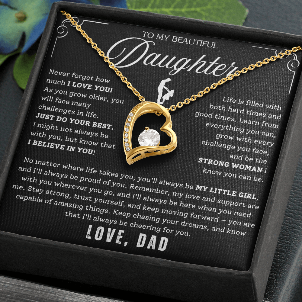 To My Daughter - From Dad - Luxury Gift Necklace SS#22