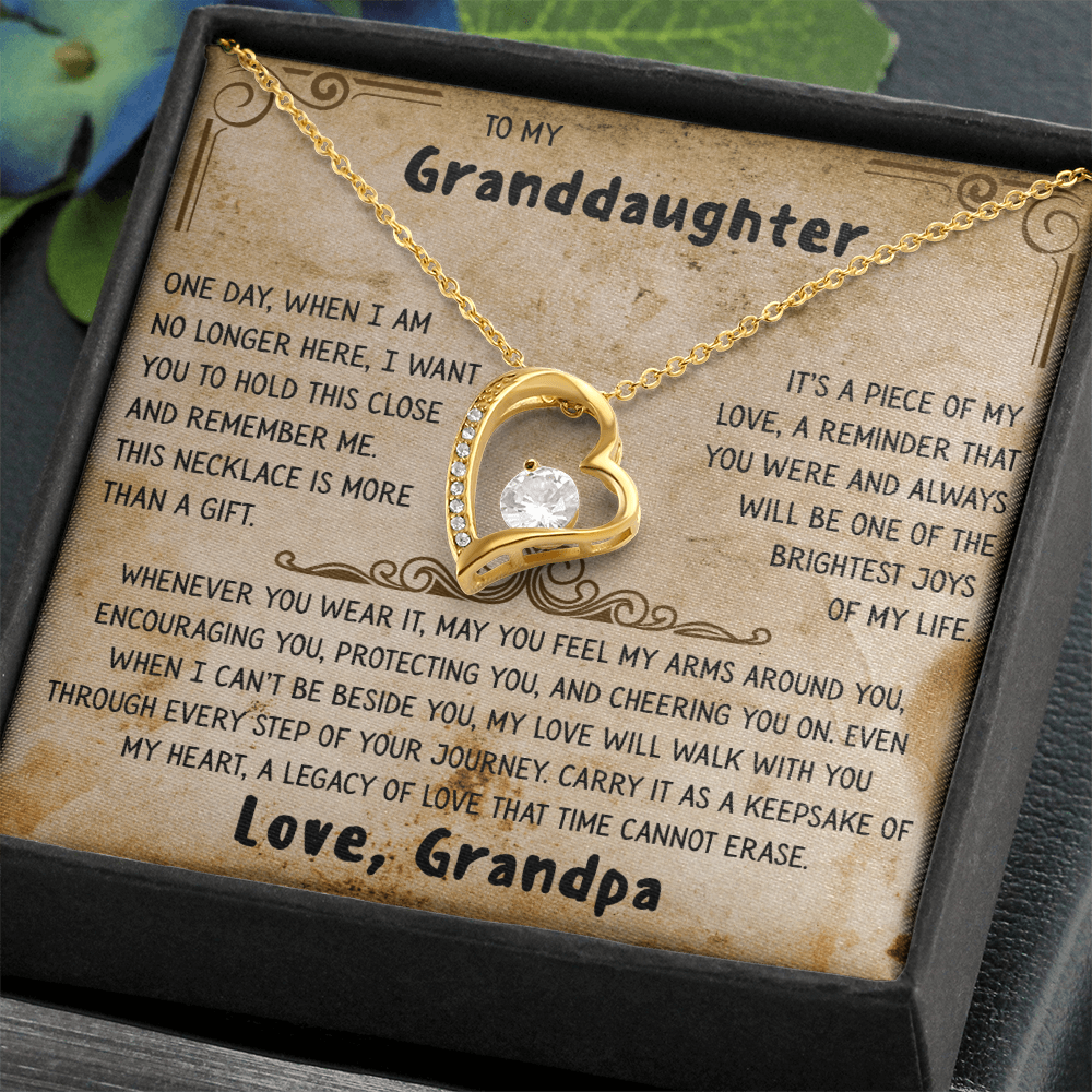 Grandpa's Keepsake Necklace for Granddaughter