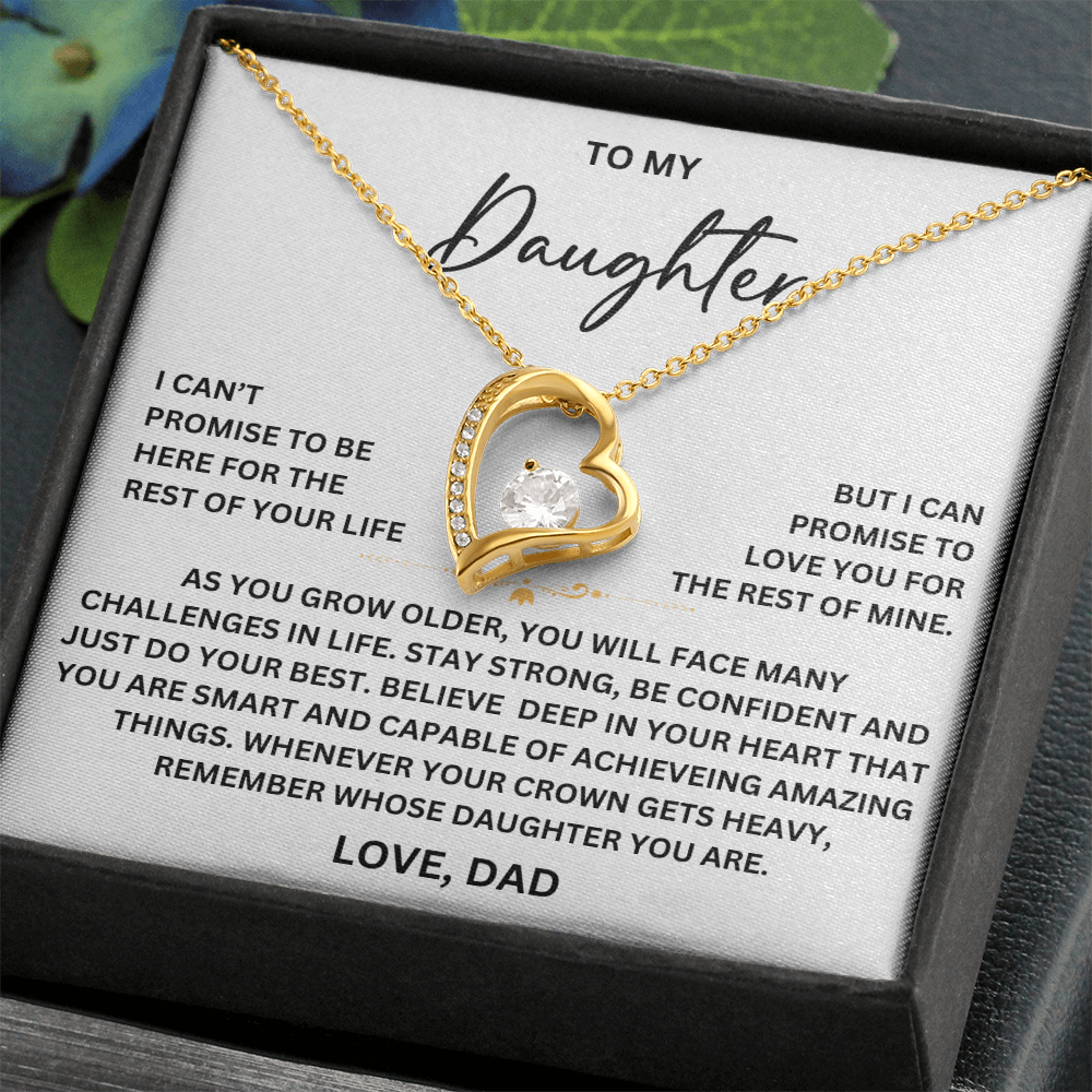 To my Daughter - From Dad - Forever Love Necklace - SR#0225