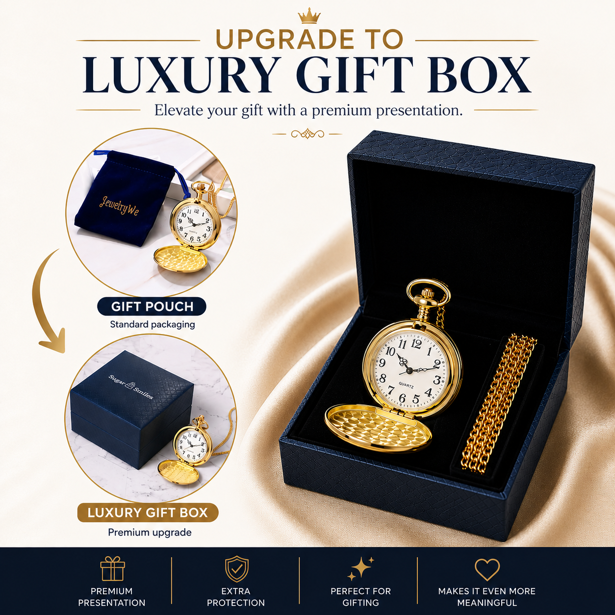 To My Son / From Dad - Luxury Vintage Pocket Watch Gift SS#2606