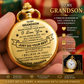 To Grandson / From Grandpa - Luxury Vintage Pocket Watch Gift SS#20