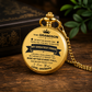 To My Grandson / From Grandpa - Luxury Vintage Pocket Watch Gift SS#2607