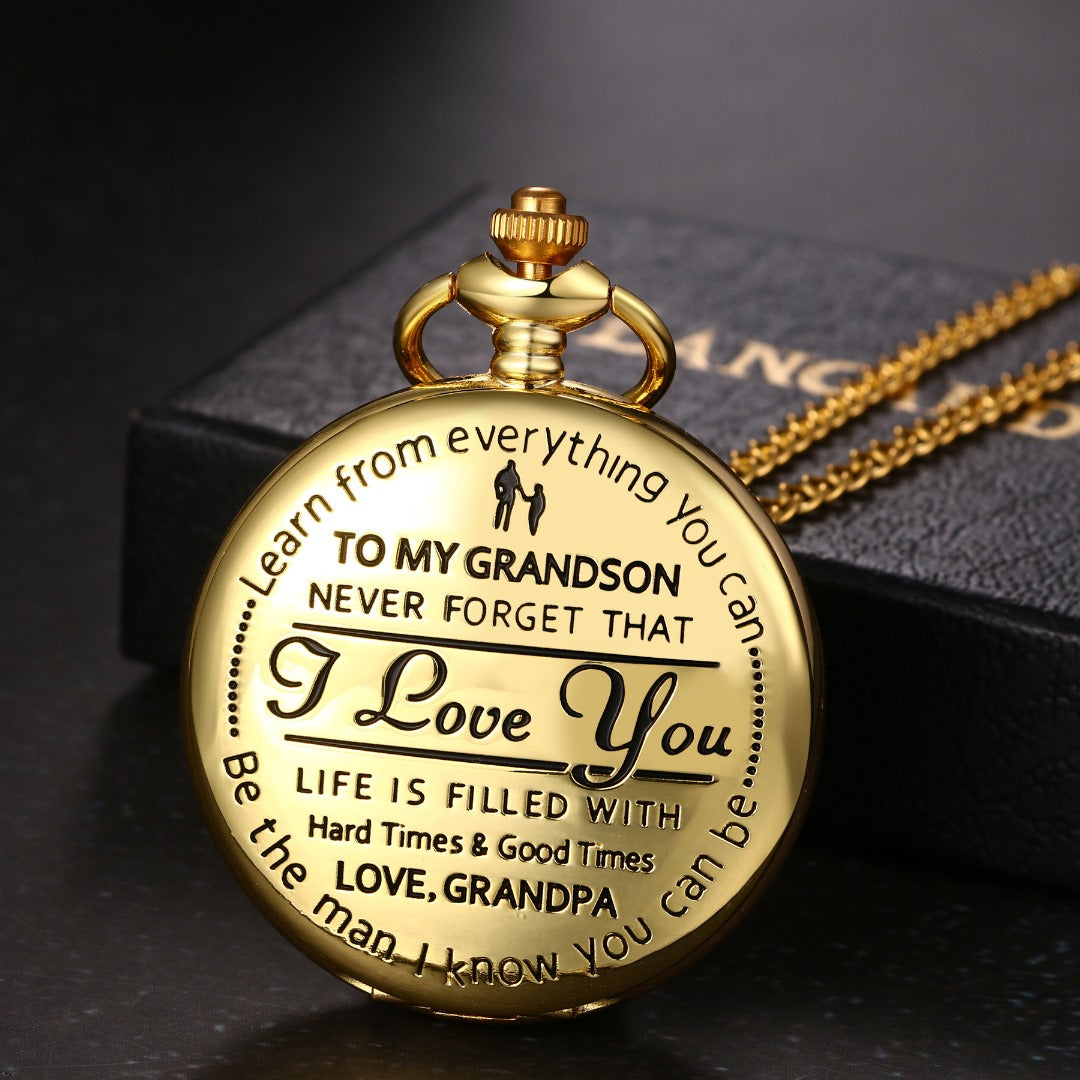 Best Gift For Grandson - Luxury Vintage Pocket Watch