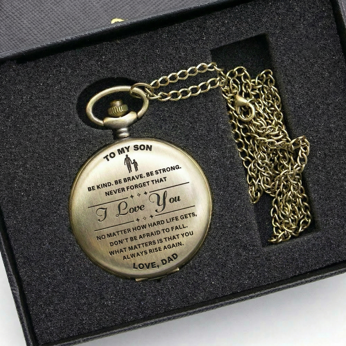 To Son / Dad - Luxury Vintage Pocket Watch Gift SS#2603