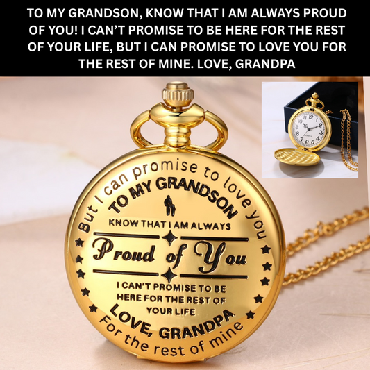 To Grandson / From Grandpa - Luxury Pocket Watch SS#15