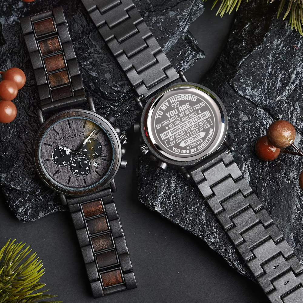 To My Husband Luxury Wood Watch - SW#011