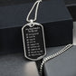 Gift for Boyfriend To-Do List Necklace