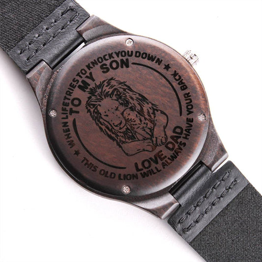 Engraved Wooden Watch For Son - SO#1298