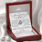 Love Knot Necklace with Free Zirconia Earring, Gift Box, and Velvet Pouch