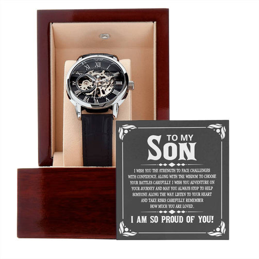 To My Son / Openwork Watch - SO - 0032