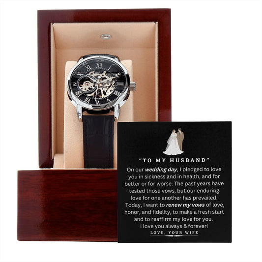 Renewal of Vows - Openwork Watch