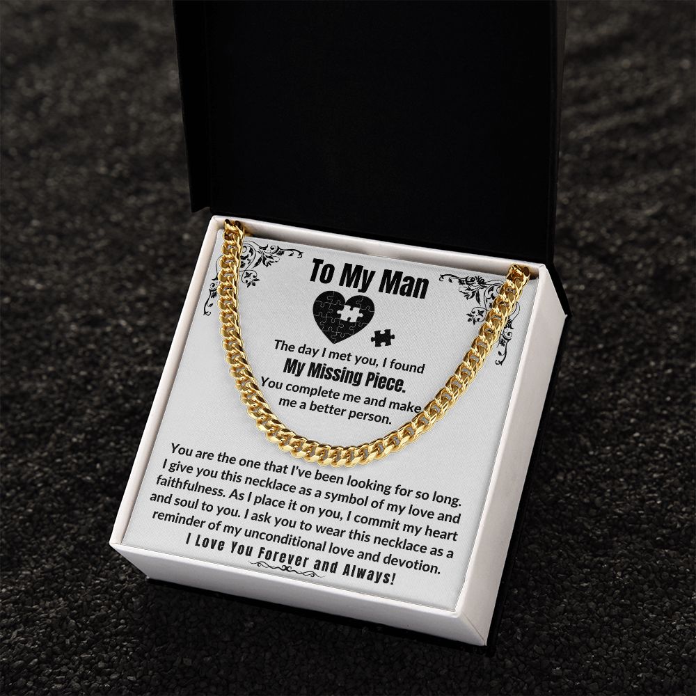 My Missing Piece Necklace for Boyfriend/Husband