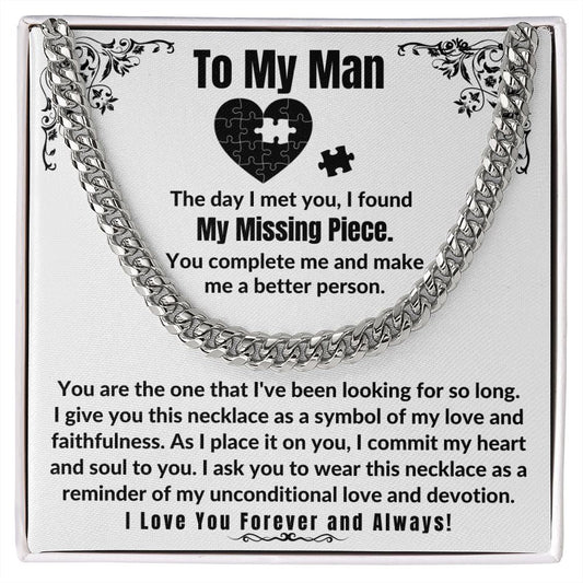 My Missing Piece Necklace for Boyfriend/Husband
