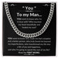 To My Man Luxury Cuban Necklace - YOU