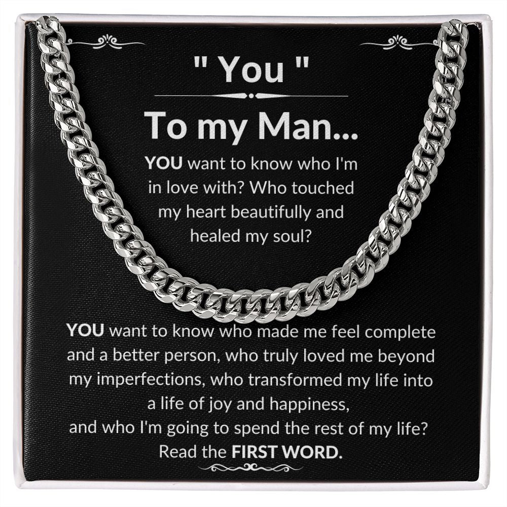To My Man Luxury Cuban Necklace - YOU