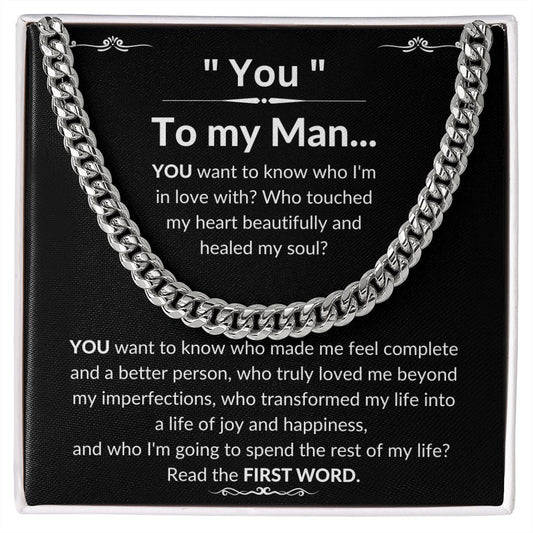 To My Man Luxury Cuban Necklace - YOU