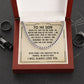 To My Son / Cuban Link Chain Necklace SO - 0031