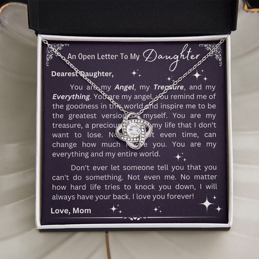 Love Knot Necklace - Open Letter To Daughter From Mom