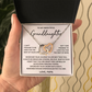To Granddaughter / From Papa - Interlocking Hearts Necklace - SO#1124