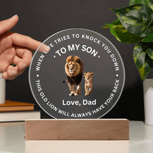 To My Son - Acrylic Plaque Gift - SO3120