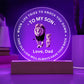 To My Son - Acrylic Plaque Gift - SO3120