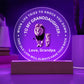 Special Gift For Granddaughter - LED  Acrylic Plaque - SO#1472