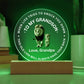 SPECIAL GRANDSON GIFT -   LED Acrylic Plaque - SO8494