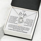 TO MY WIFE - FOREVER LOVE NECKLACE GIFT - SO#1526