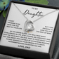 To my Daughter -  From Dad - Forever Love Necklace - SR#0225