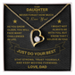 To My Daughter / From Dad Luxury Necklace Gift  SS#1103