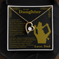 Gift for Daughter / From Dad - Heart Necklace SS#0693
