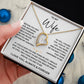 TO MY WIFE - FOREVER LOVE NECKLACE GIFT - SO#1526