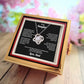 To My Daughter - From Dad - Rotating Rose Box Necklace Gift Set SS#27