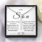 To My Son From Dad - Cross Necklace - SO02