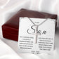 To My Son From Dad - Cross Necklace - SO02
